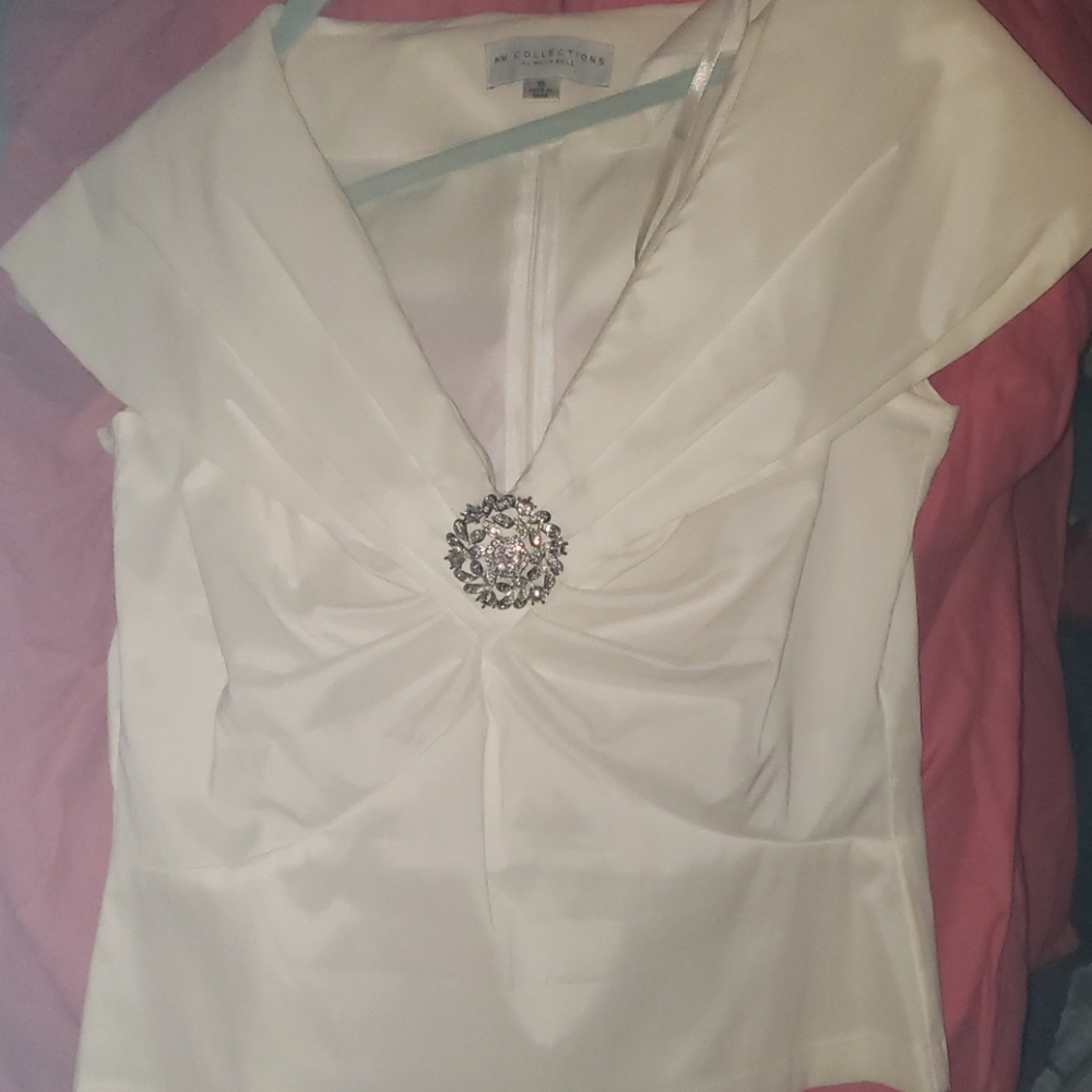 Beautiful white blouse KM collections